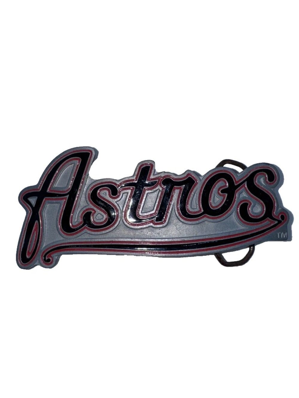MLB Pewter Belt Buckle Houston Astros